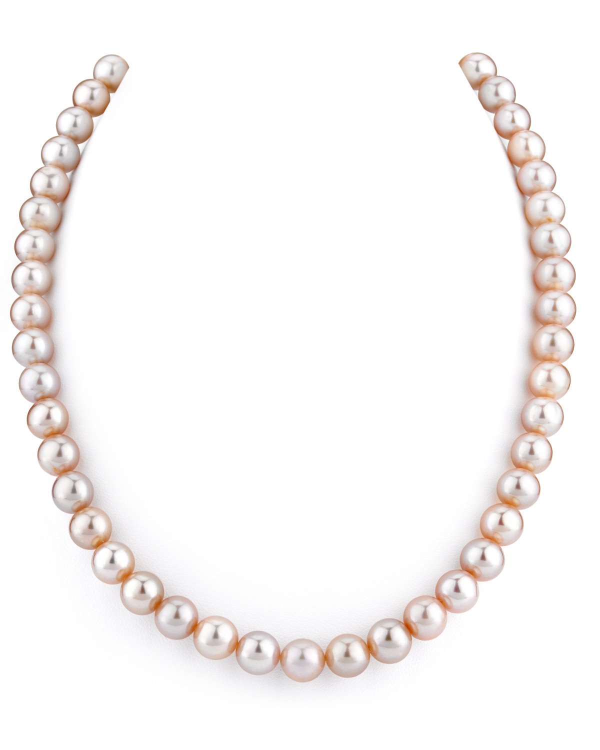 Pink Freshwater Pearl Necklace 8.0 to 8.5mm Quality