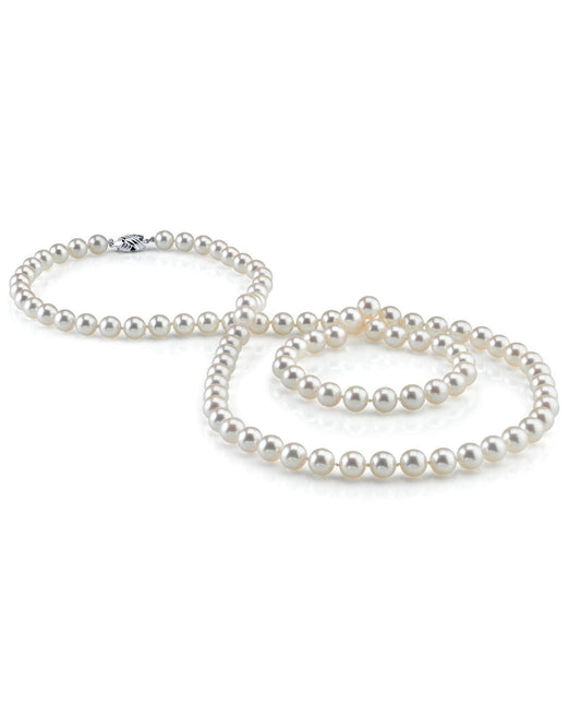 Freshwater Pearl Necklace in Opera Length 8.0-8.5mm