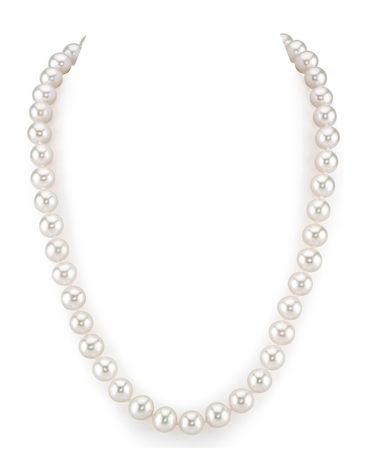 White Freshwater Pearl Necklace in AAA Quality 3