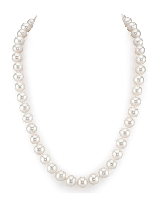 White Freshwater Pearl Necklace in AAA Quality 3