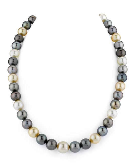 Multicolor Pearl Necklace with Tahitian and South Sea Pearls