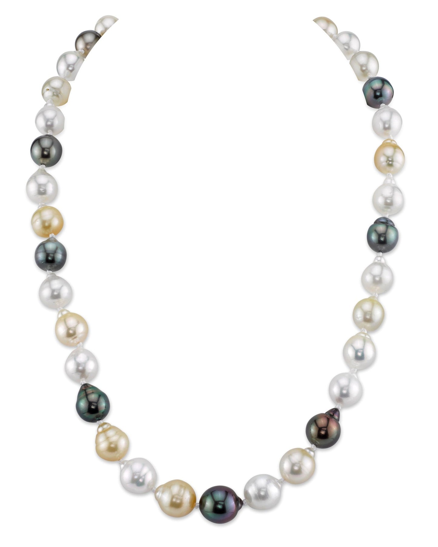 Colorful South Sea and Tahitian Pearl Necklace