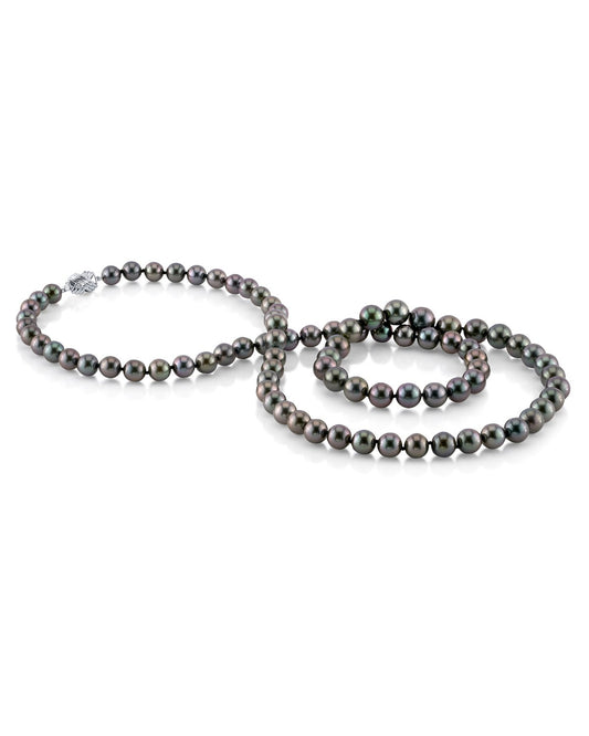 Opera Length Tahitian Pearl Necklace in Varied Size