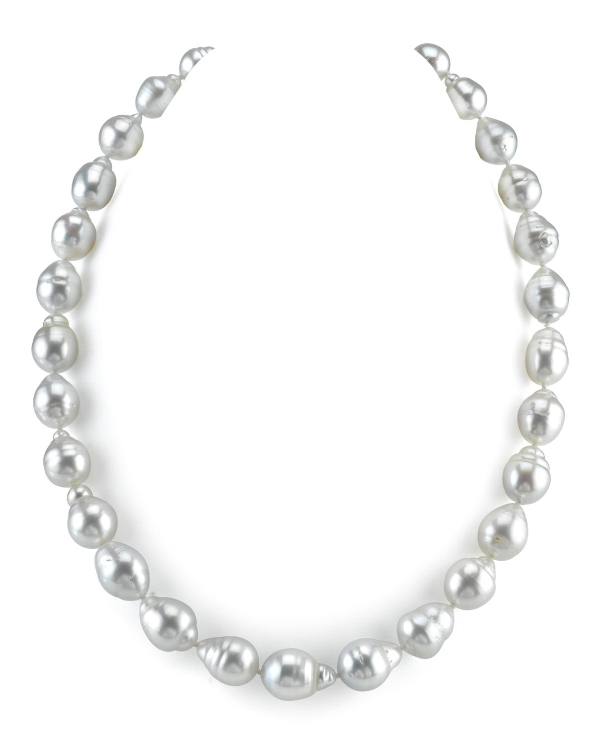 Baroque Pearl Necklace in White, 9.0-11.0mm Size