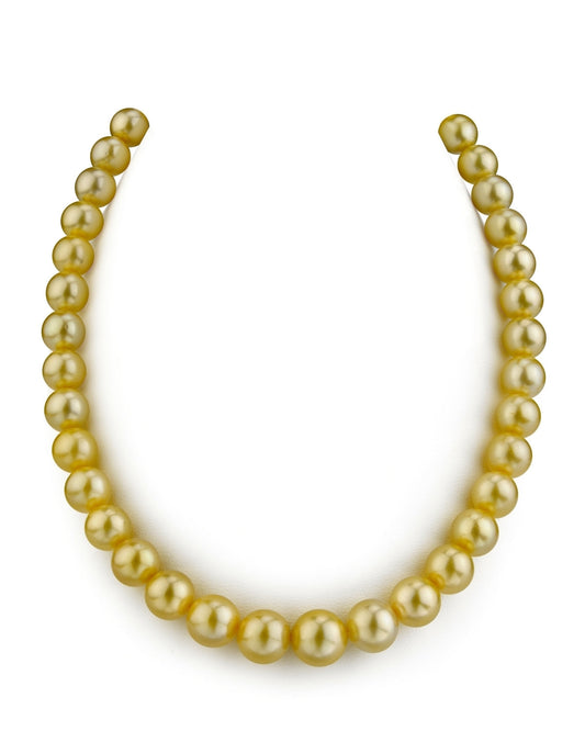 AAA Gem Quality Golden South Sea Pearl Necklace