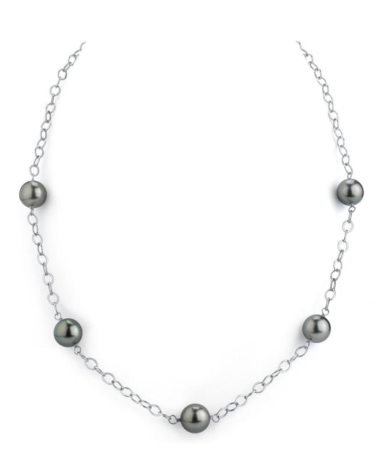 Round Pearl Tincup Necklace in South Sea Design