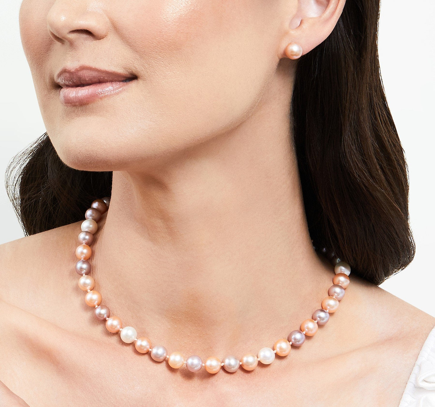 Multicolor Freshwater Pearl Necklace 8.5-9.5mm Quality