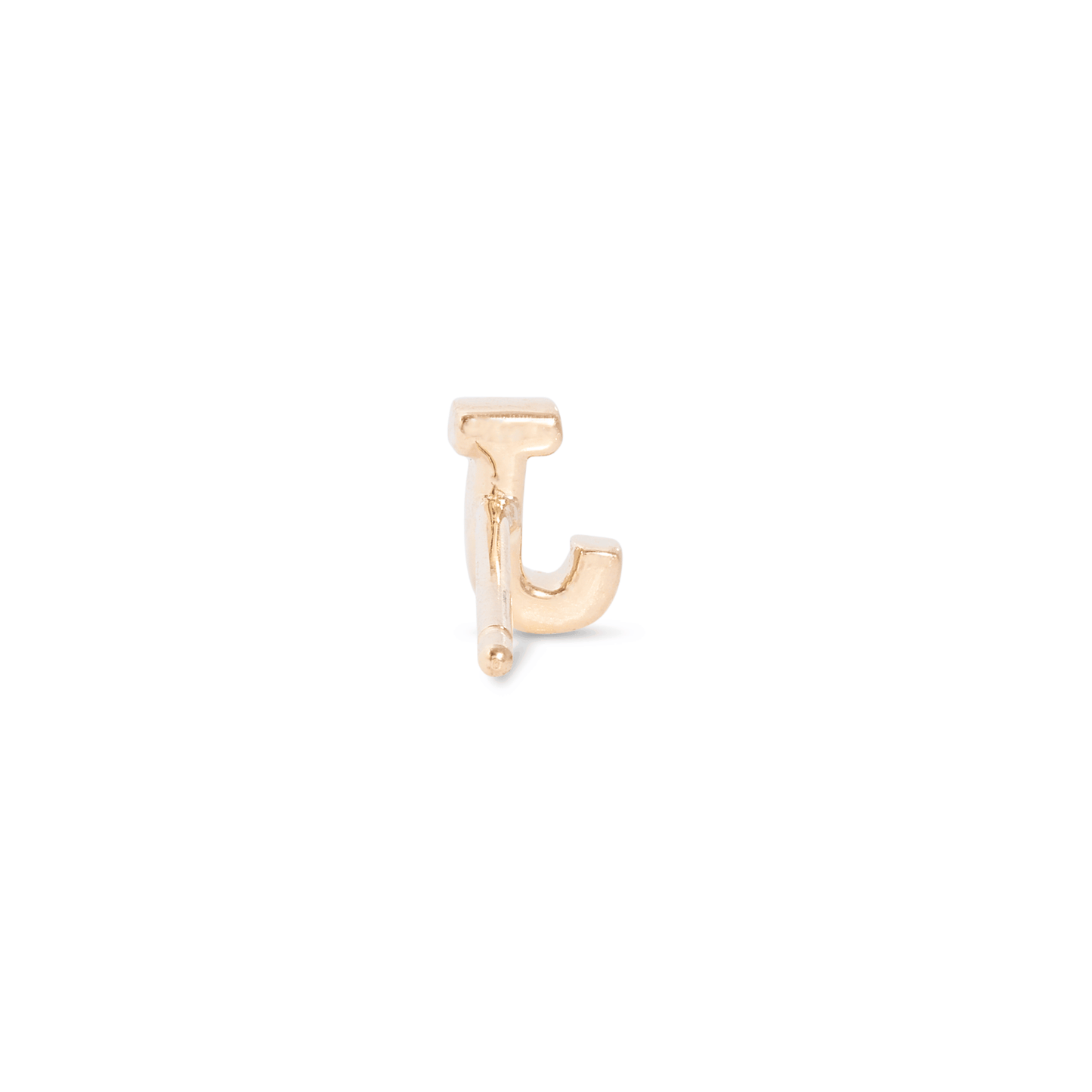 Pave Initial Stud Earrings in All Caps Design