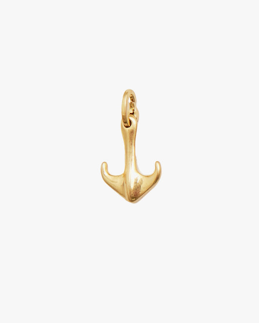 Silver Anchor Charm Pendant Necklace