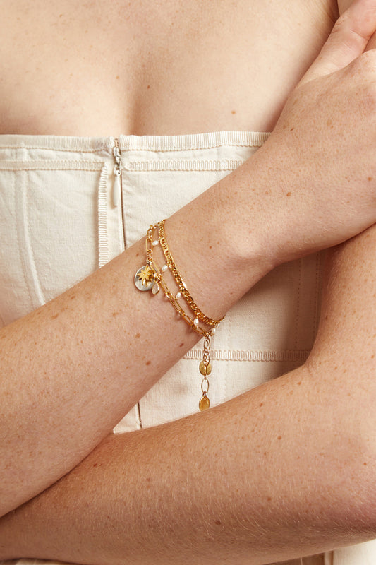 Yellow Gold Celeste Style Bracelet