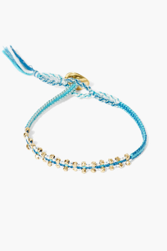 Blue Mix Single Wrap Bracelet