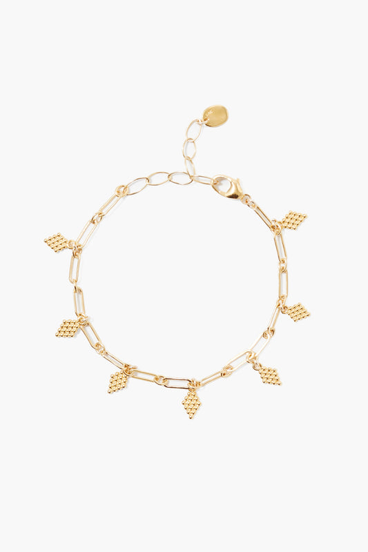 Yellow Gold Charm Bracelet for Everyday Wear