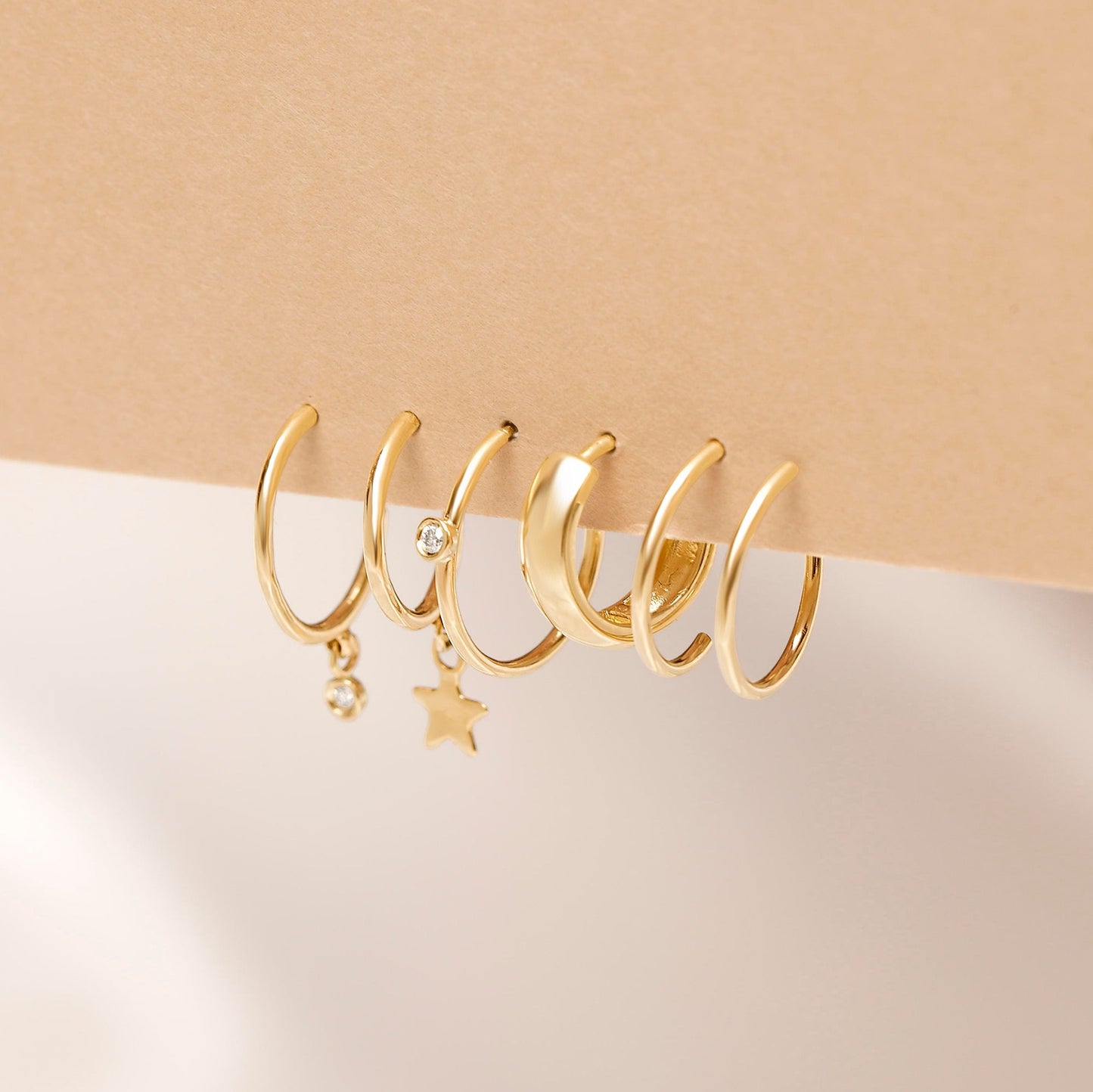 Bold Gold Huggie Hoop Earrings