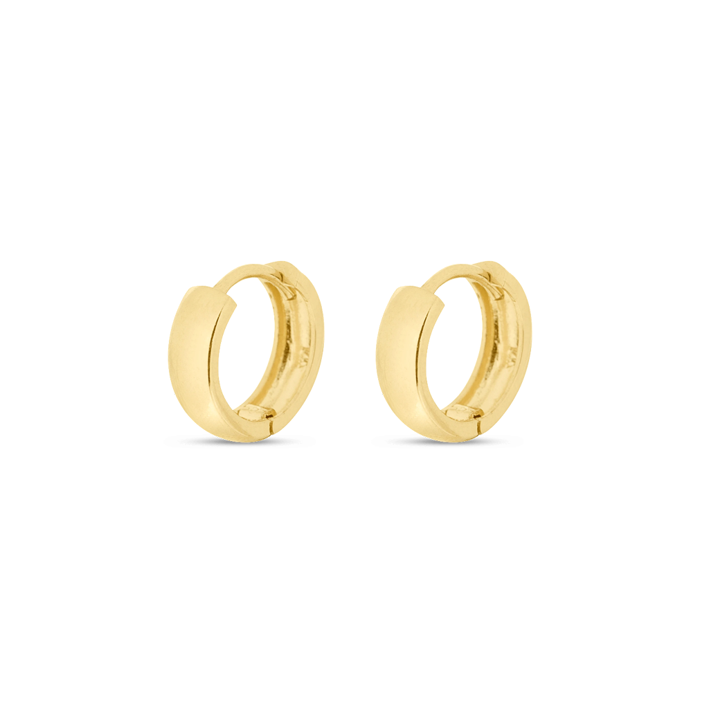 Bold Gold Huggie Hoop Earrings