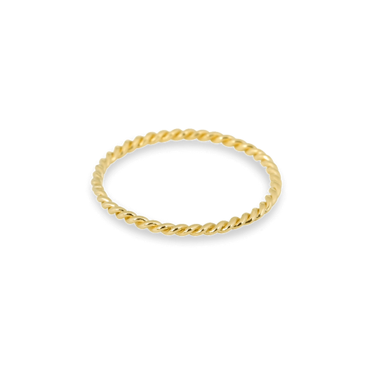 Gold Twist Design Ring for Stylish Look