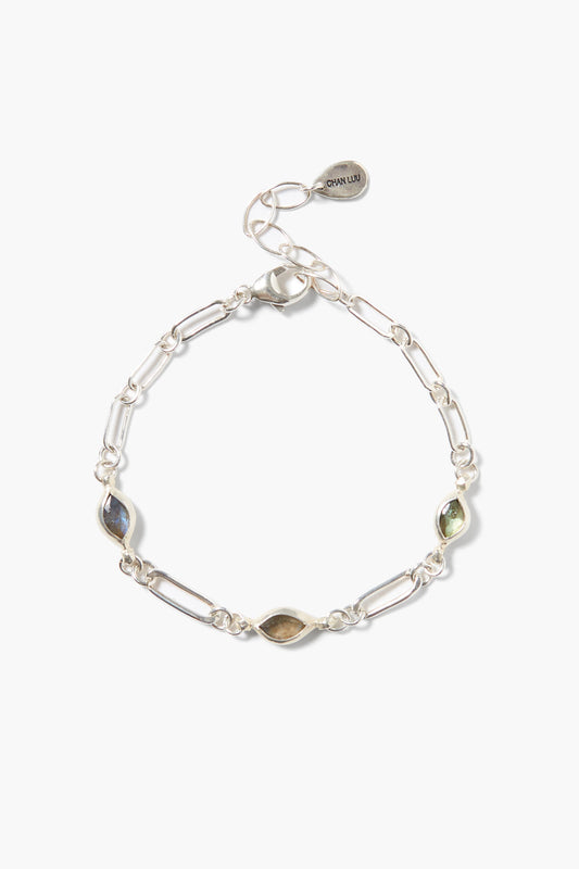 Silver Labradorite Bracelet for Everyday Wear