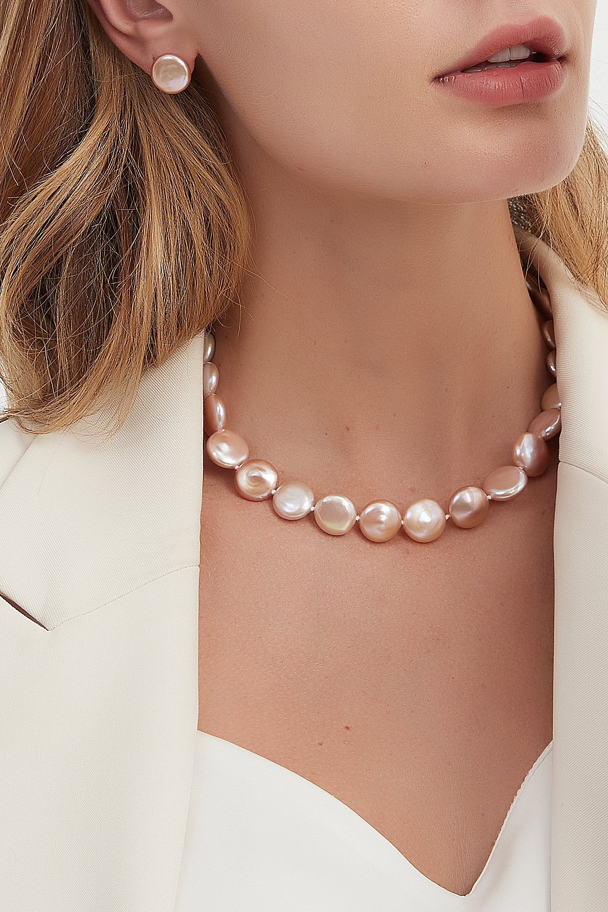 Baroque Pearl Strand Bracelet and Necklace Set