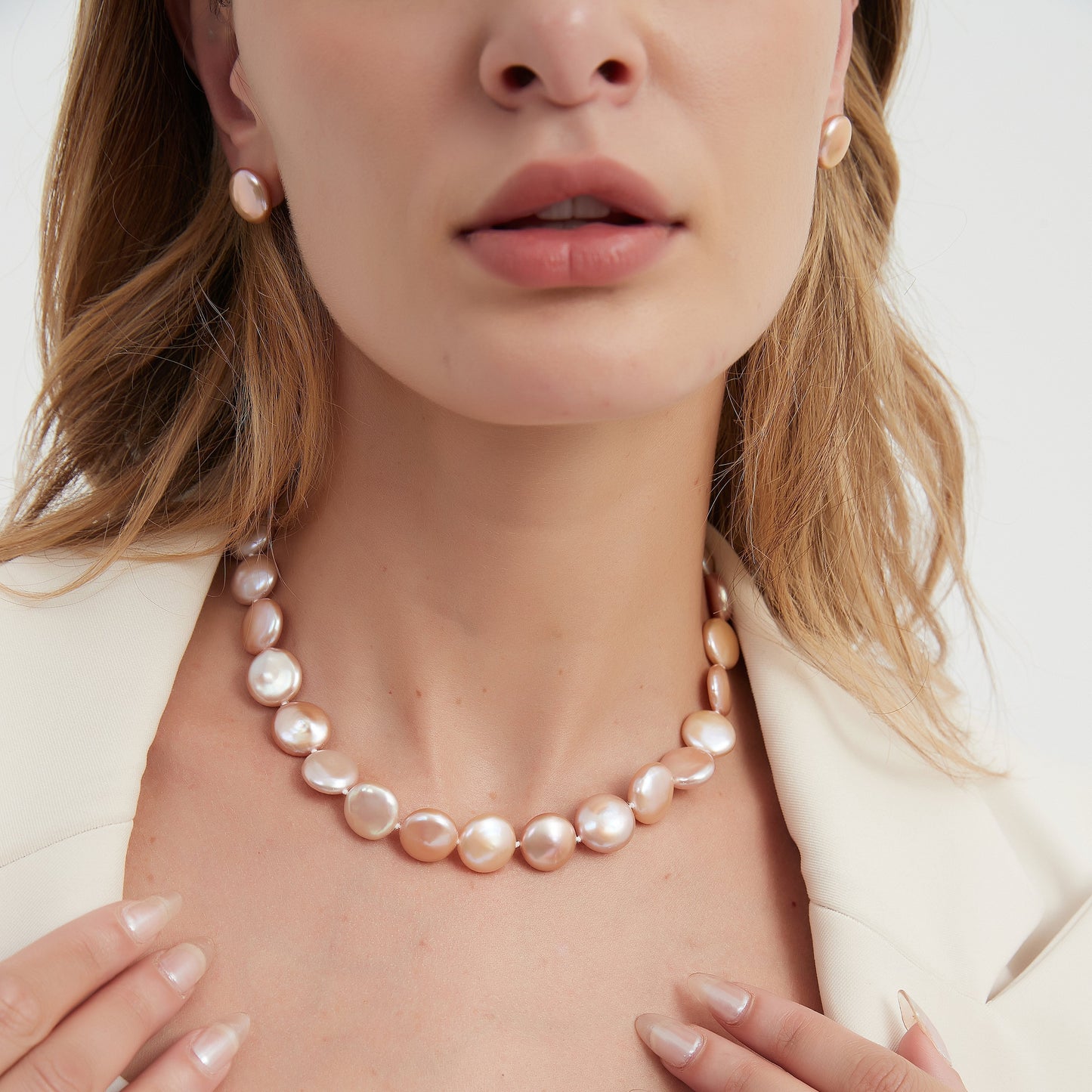 Baroque Pearl Strand Bracelet and Necklace Set