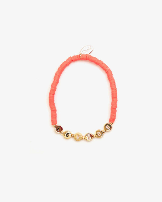 Colorful Beaded Disc Stretch Bracelet for Everyday Wear