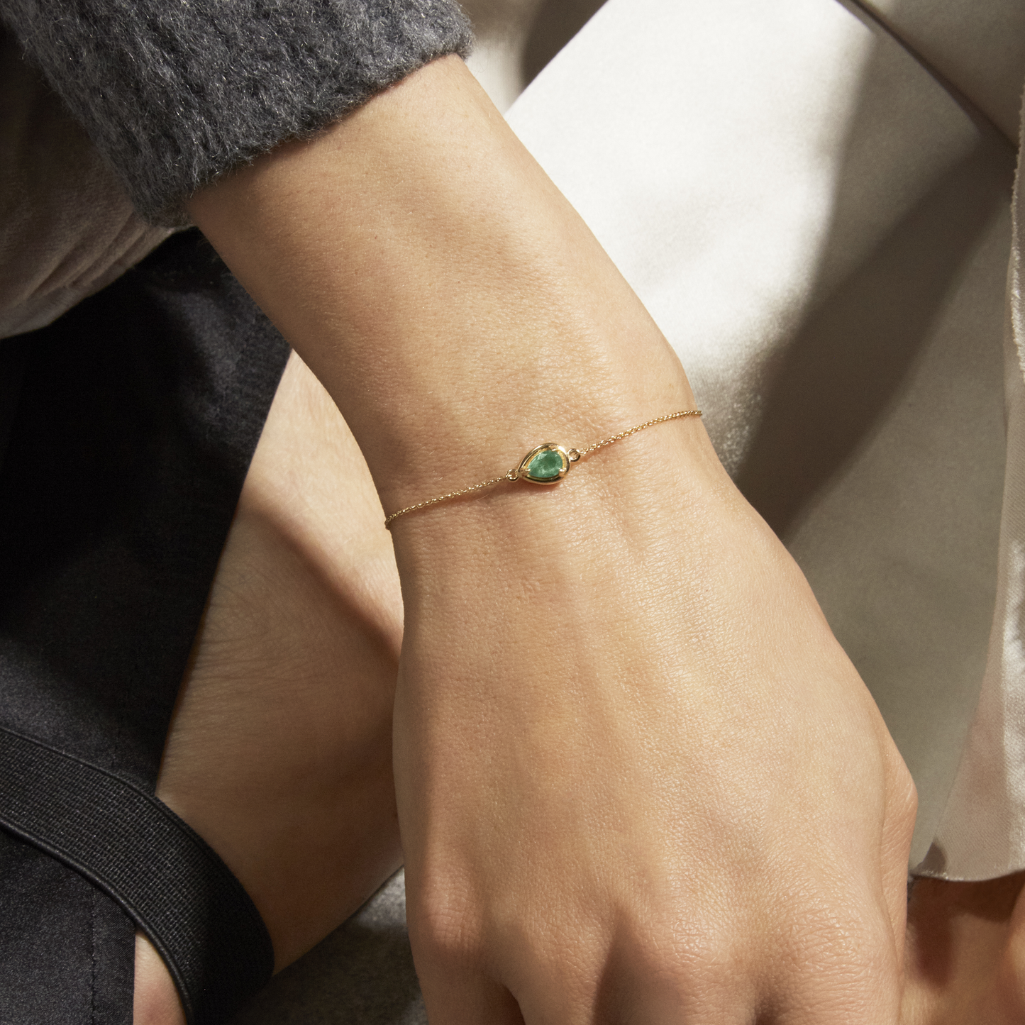 Pear Cut Birthstone Bonbon Bracelet