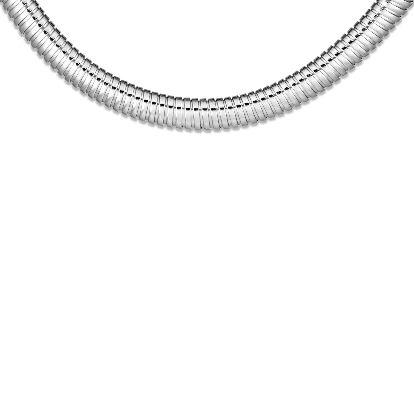 Silver Coil Collar Neckpiece for Stylish Look