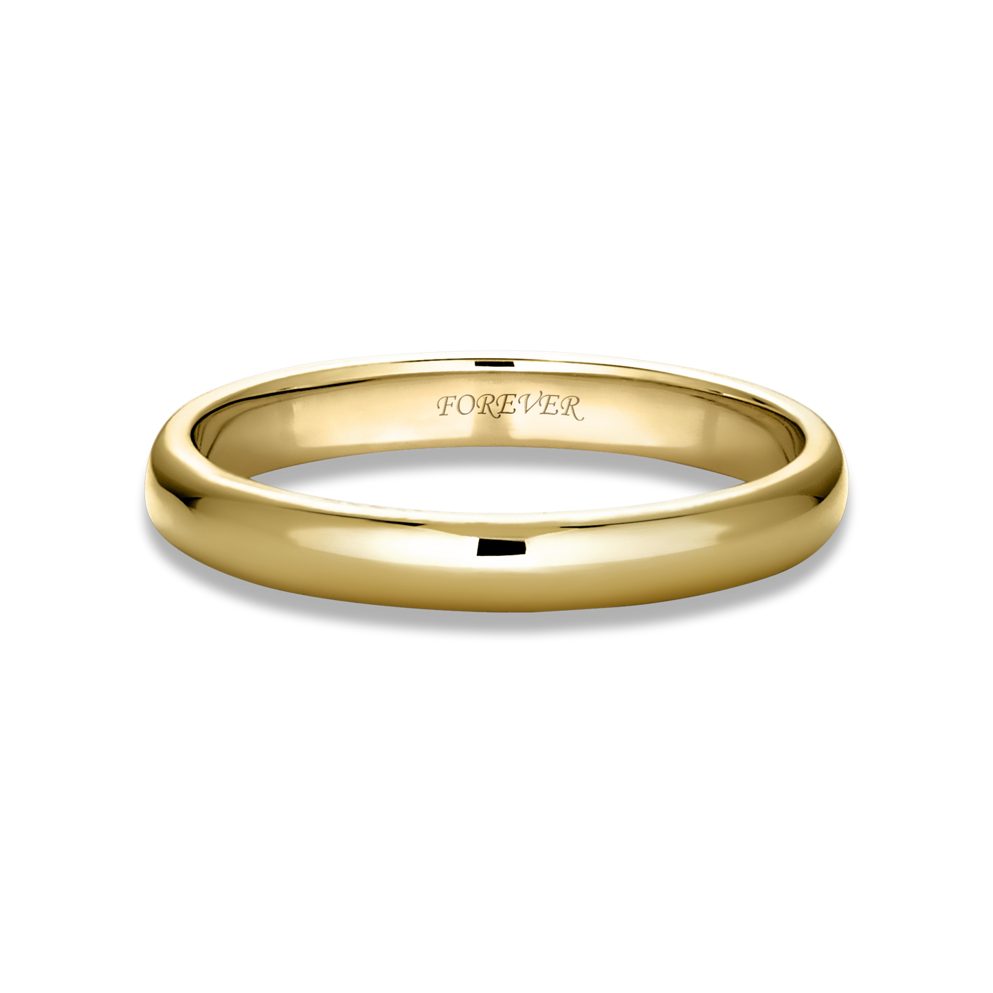 Simple 3mm Classic Band Ring