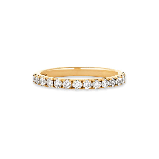 Diamond Half Eternity Band in Classic Style