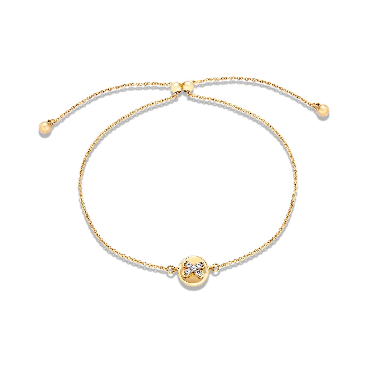 Diamond Button Style Bracelet for Women