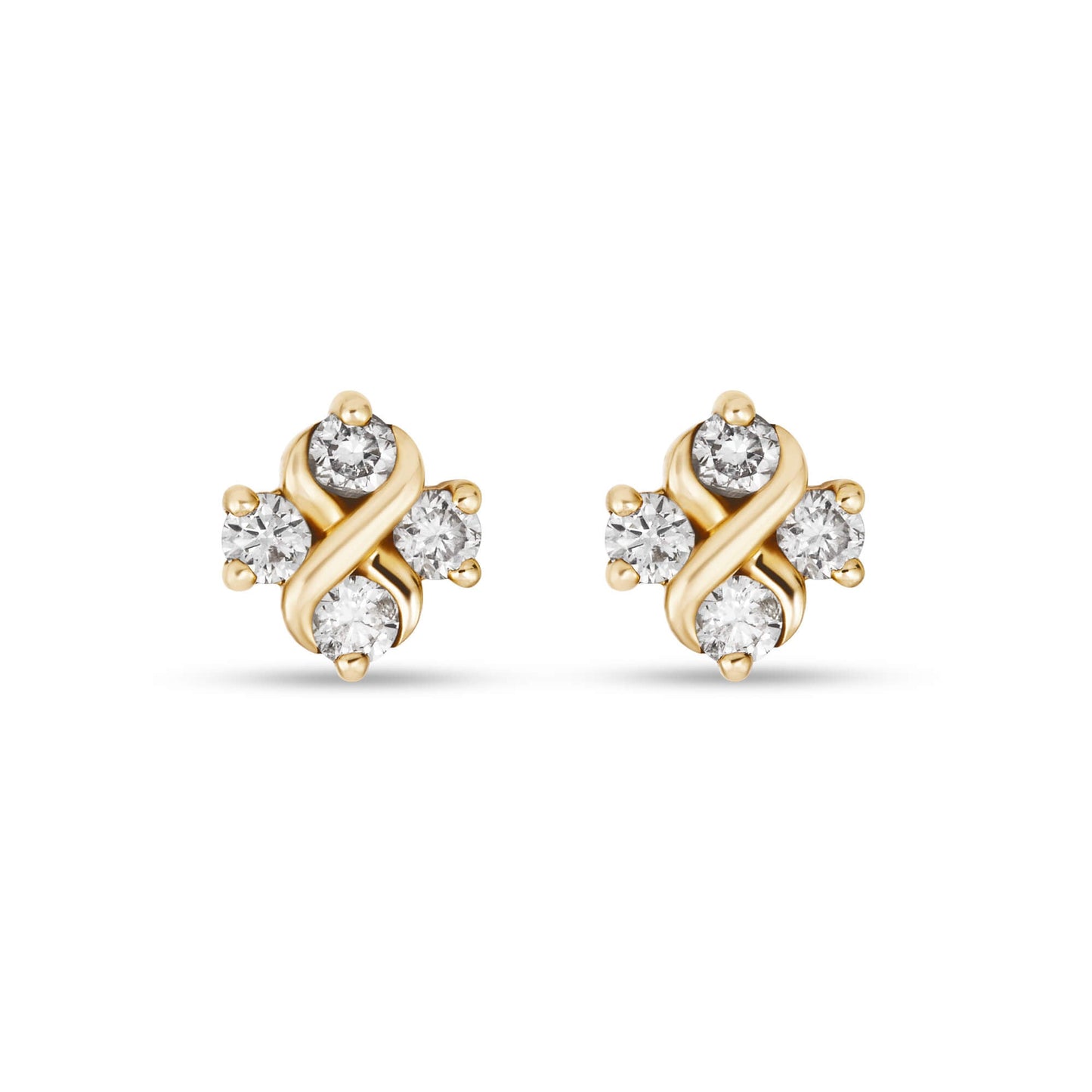 Everlasting Diamond Stud Earrings in Classic Design