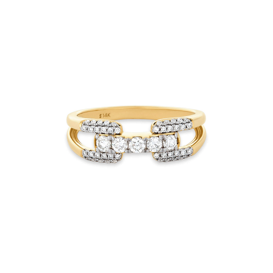 Diamond Harness Style Ring for Women