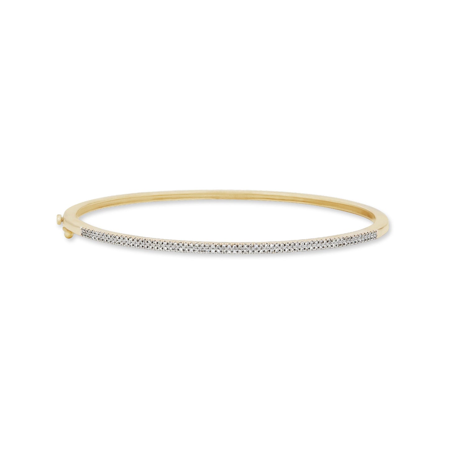 Stylish Diamond Line Bangle for Elegant Occasions