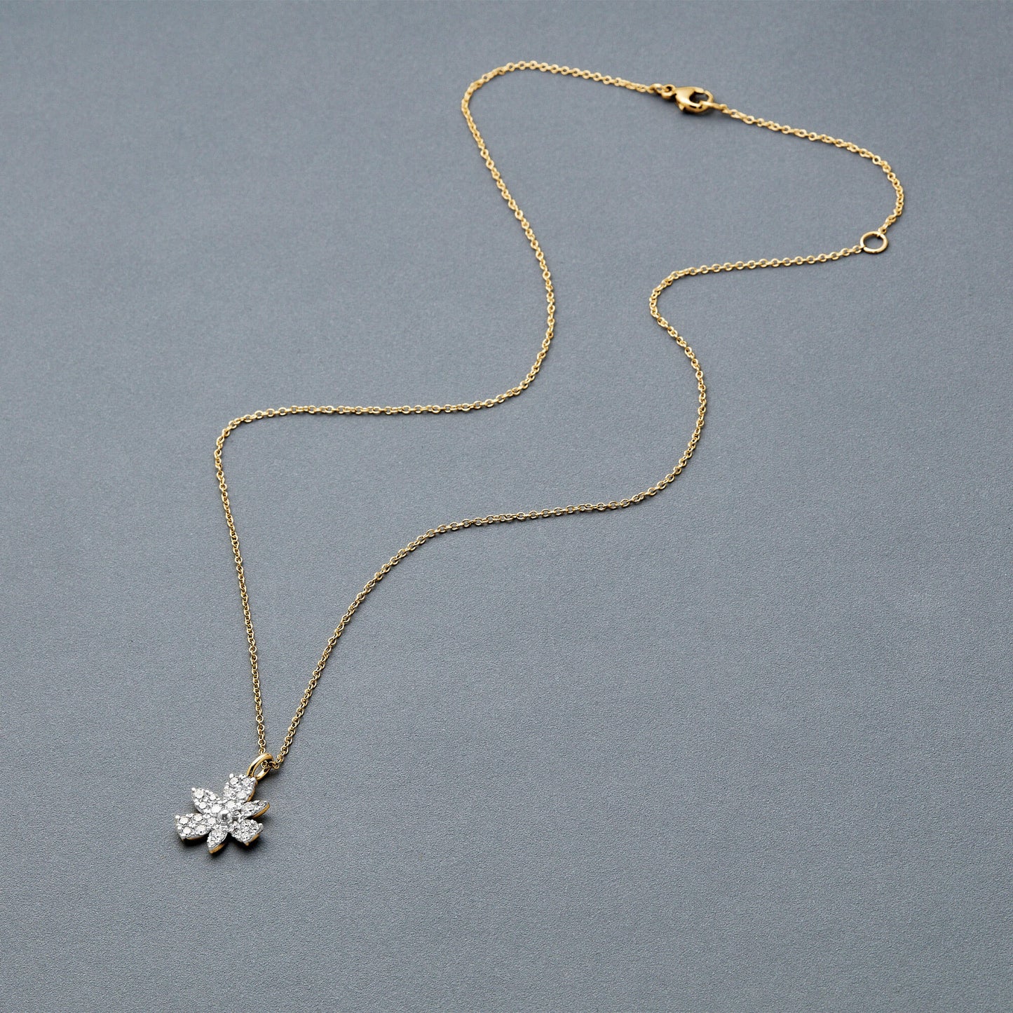 Magnolia Necklace with Diamond Accents