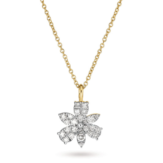 Magnolia Necklace with Diamond Accents