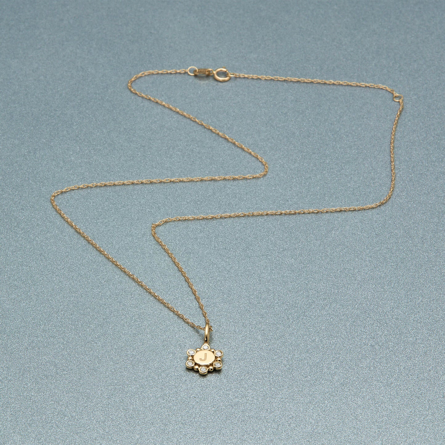 Mini Diamond Medallion Necklace