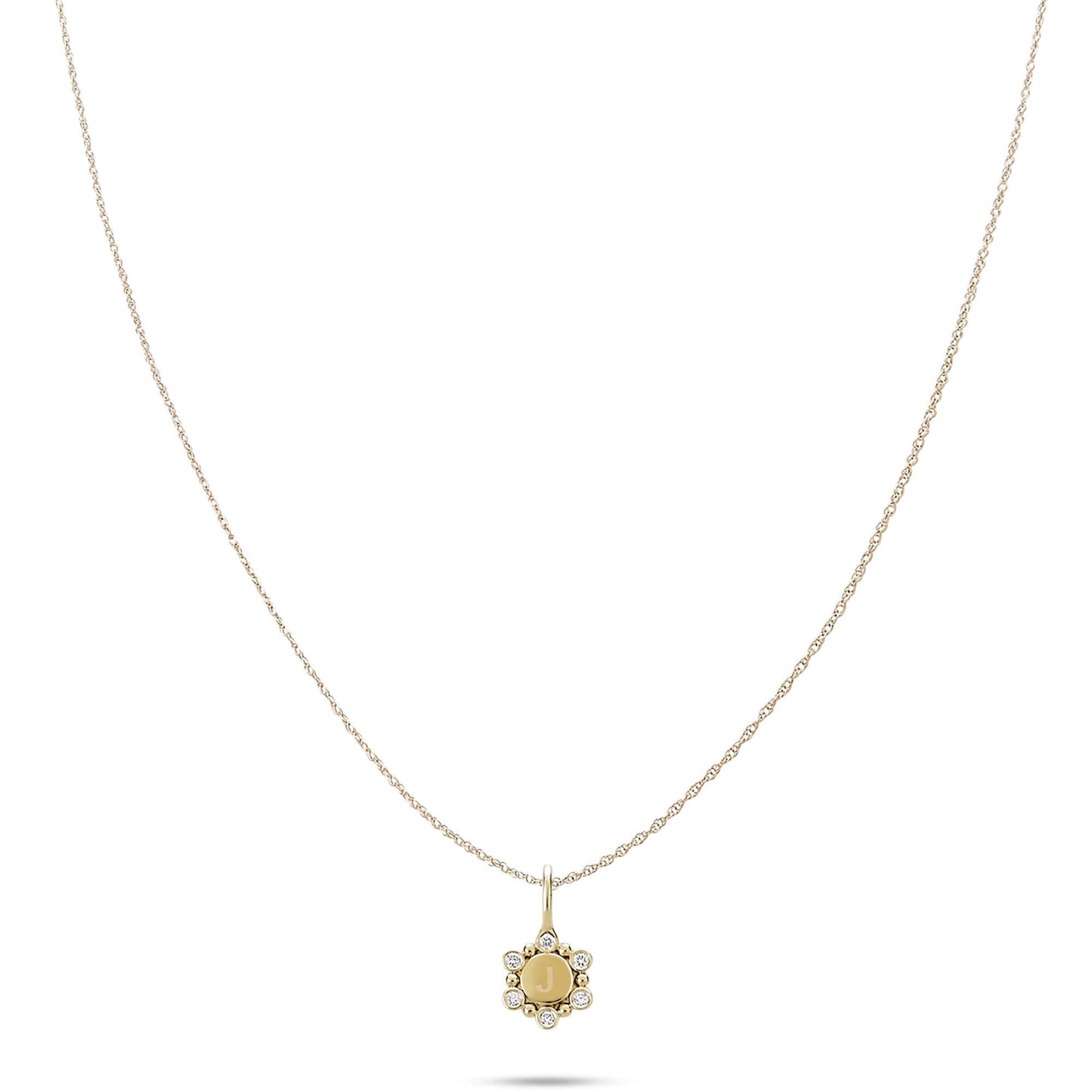 Mini Diamond Medallion Necklace