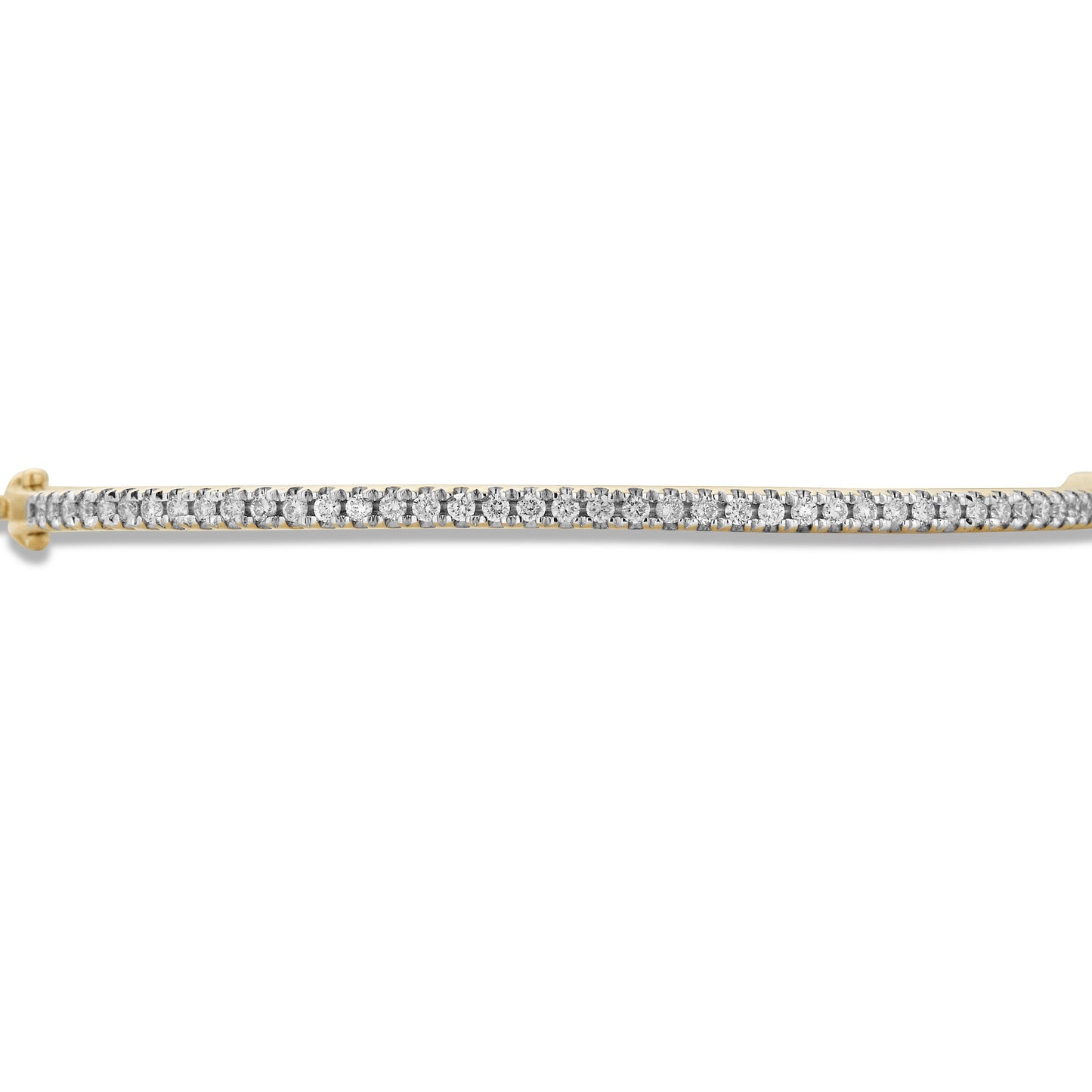 Diamond Tennis Bangle with Elegant Stroke Design