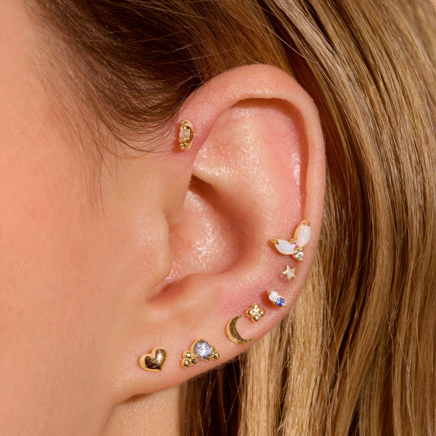 Double Sapphire Stud Earrings for Any Occasion