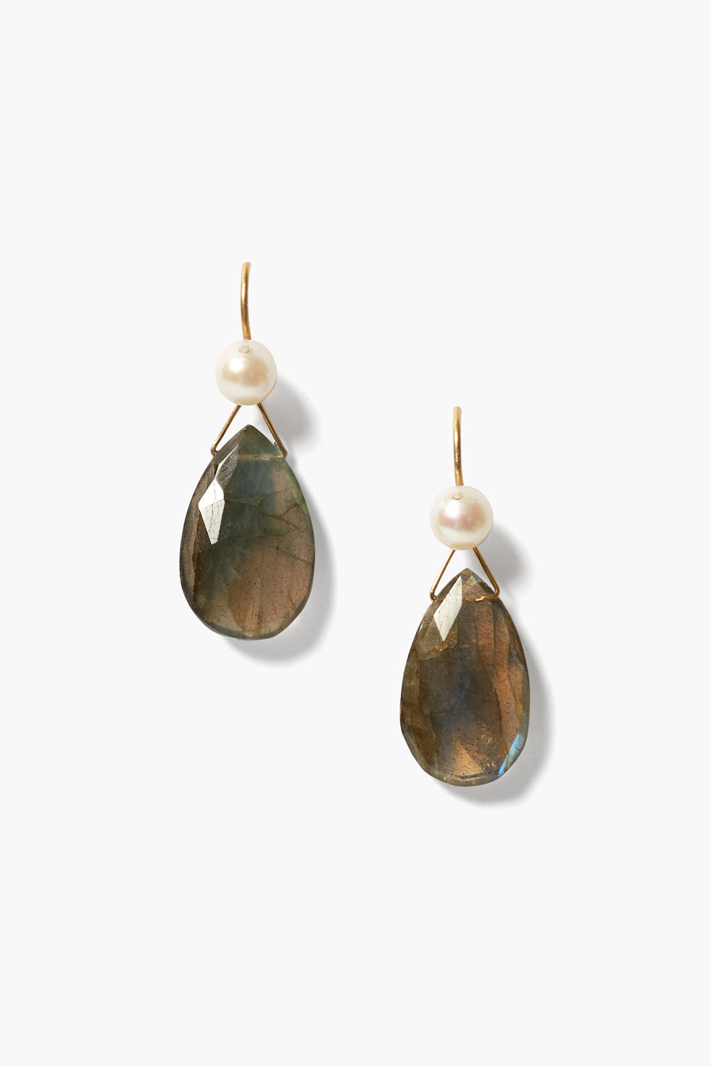 Pearl and Labradorite Earrings for Elegant Style