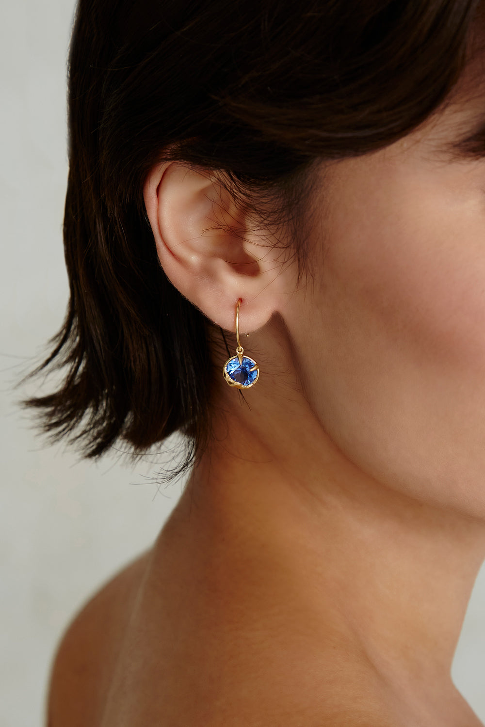 Sapphire Crystal September Earrings