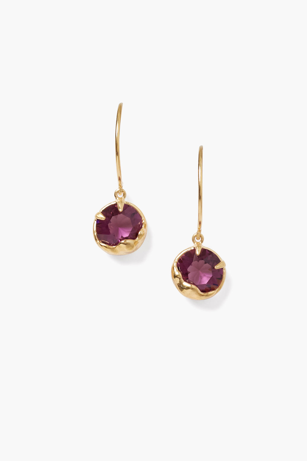 Amethyst Crystal February Birthstone Earrings