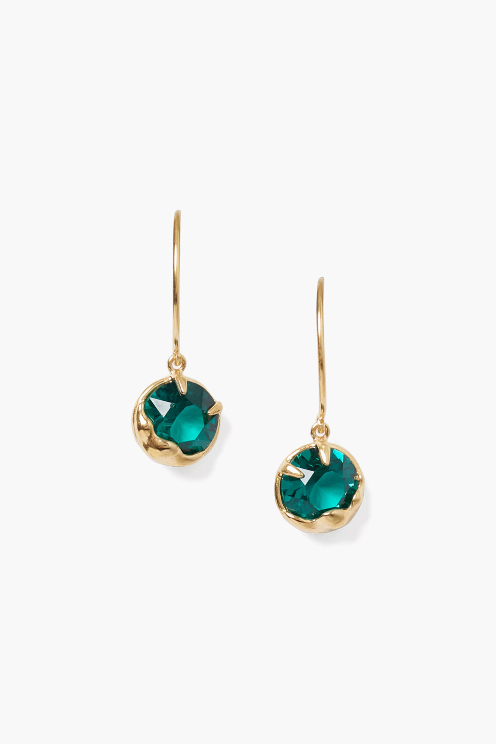 Emerald Crystal May Birthstone Earrings