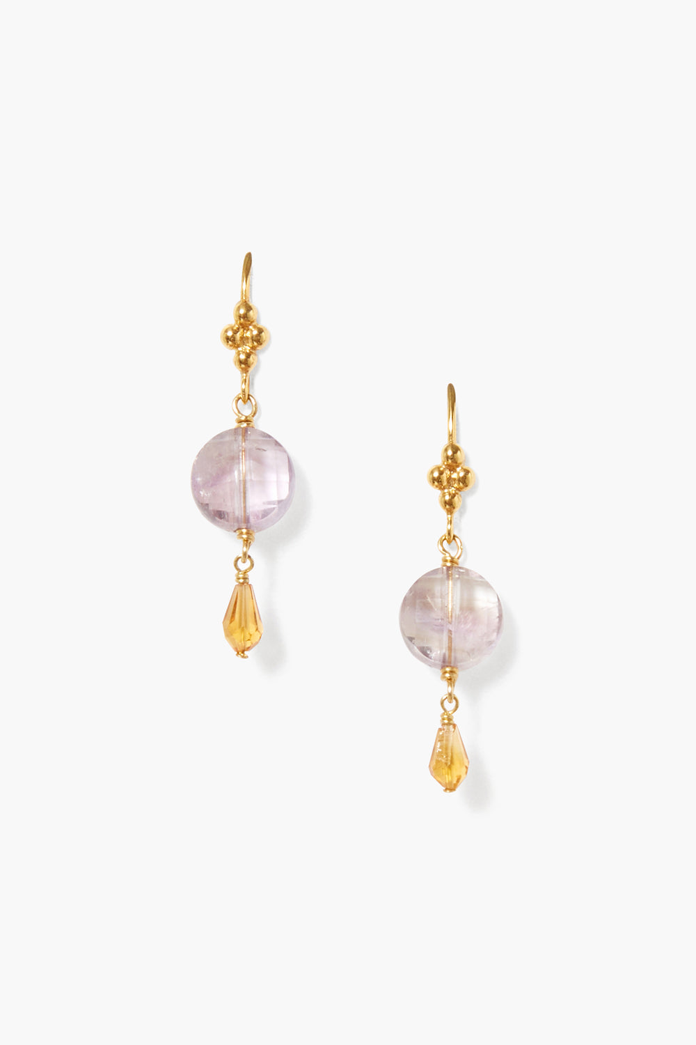 Amethyst Mix Drop Earrings