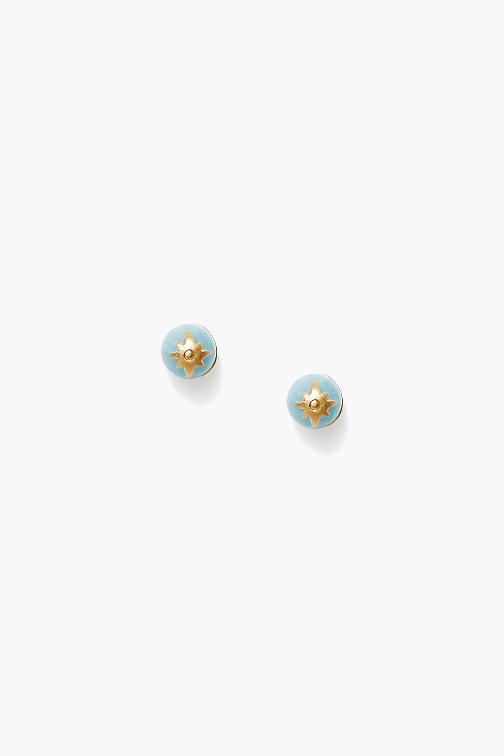 Aqua Stud Earrings