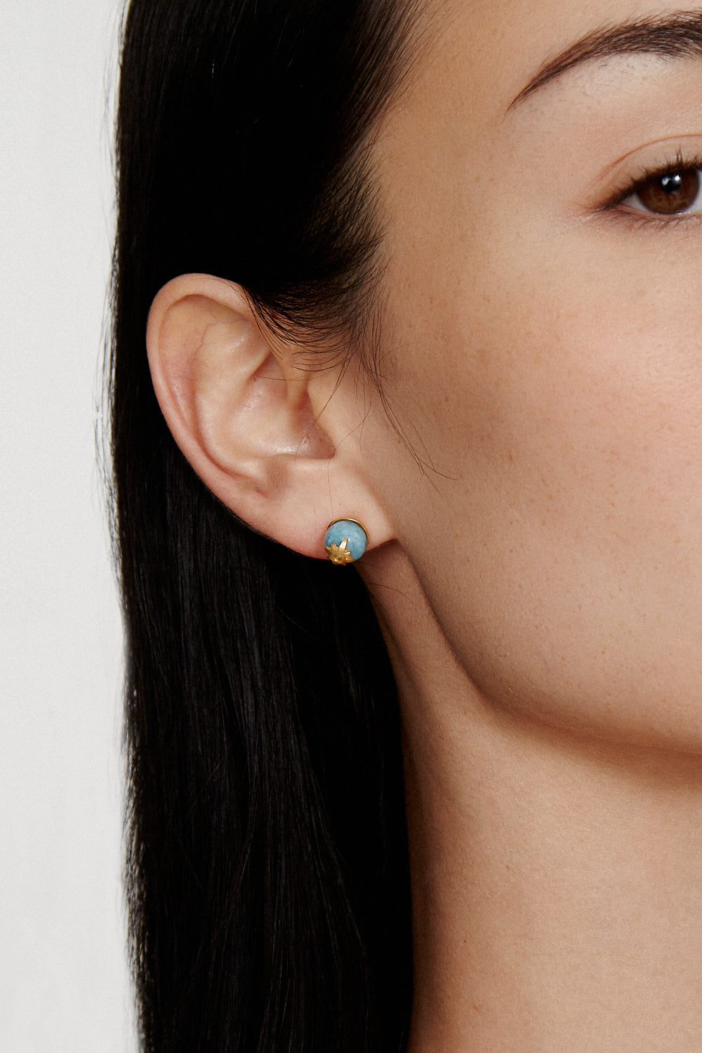 Aqua Stud Earrings