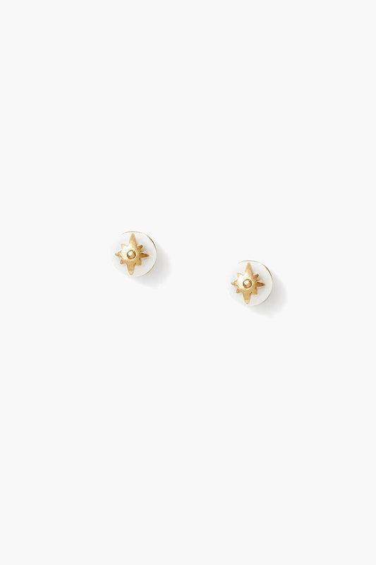 White Pearl Stud Earrings for Elegant Style