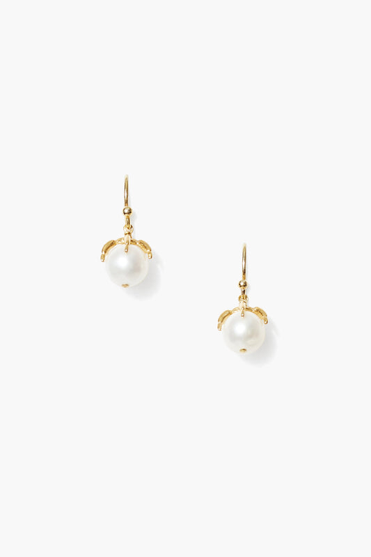 Mini White Pearl Drop Earrings 2