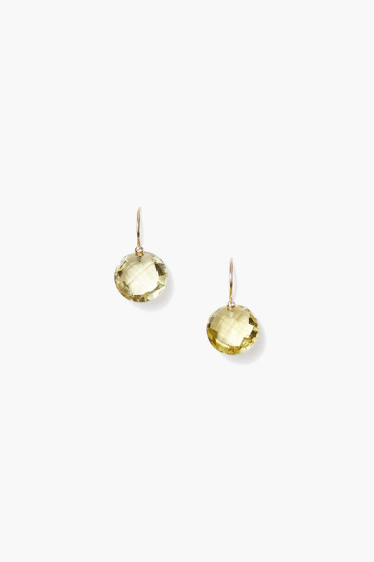 Lemon Quartz 14k Pomelo Earrings