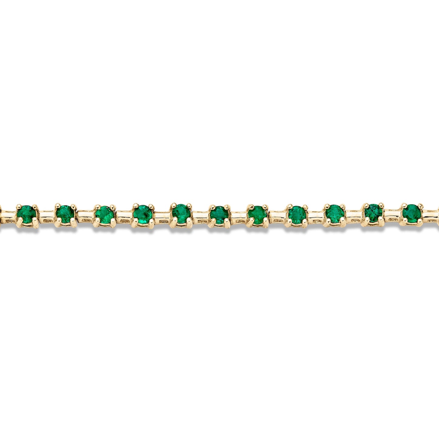 Emerald Tennis Bracelet with Elegant Design