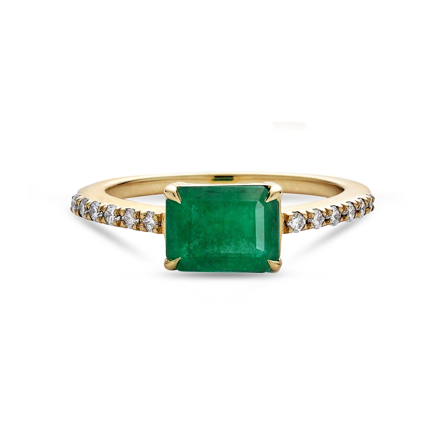 Emerald and Diamond Luxe Ring Design