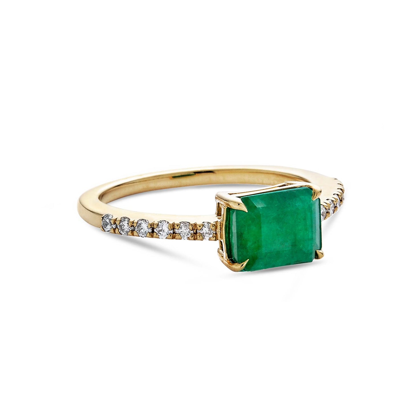 Emerald and Diamond Luxe Ring Design